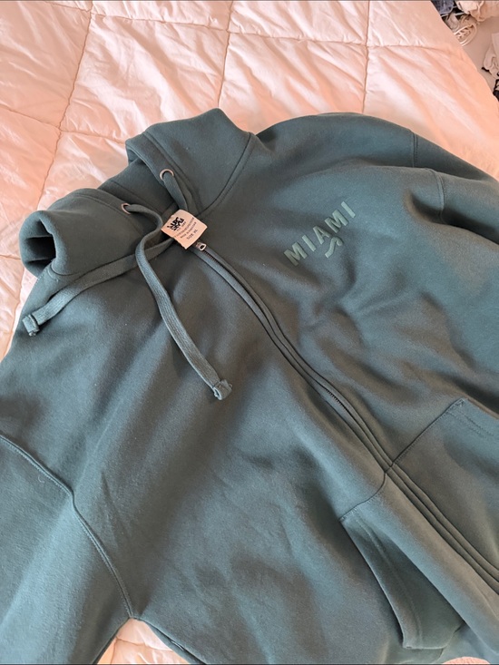 surf style Other - Surf Style Zip-Up Hoodie - Teal Green
